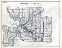 Brown County Map, Wisconsin State Atlas 1933c